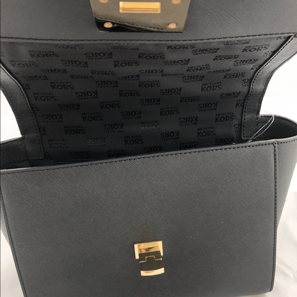 Michael Kors Tina Studded East West Crossbody Blac - Picture 7 of 8